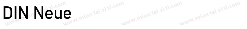 DIN Neue字体转换